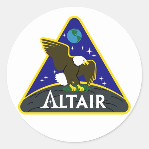 ALTAIR Lunar Exploration Vehicle Classic Round Sticker