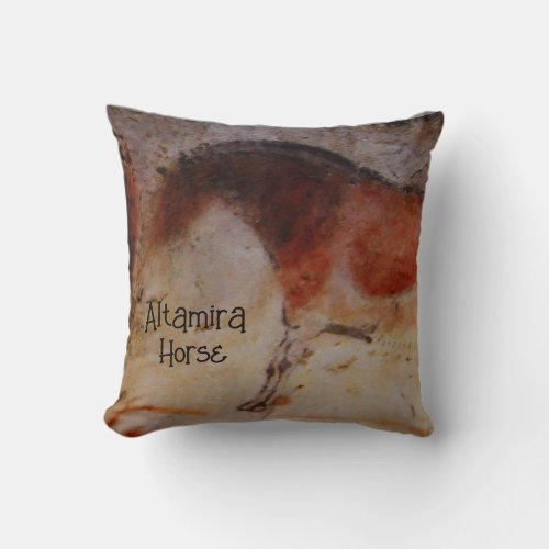Altamira Horse _ Throw Pillow