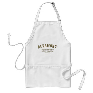 altamont free concert adult apron