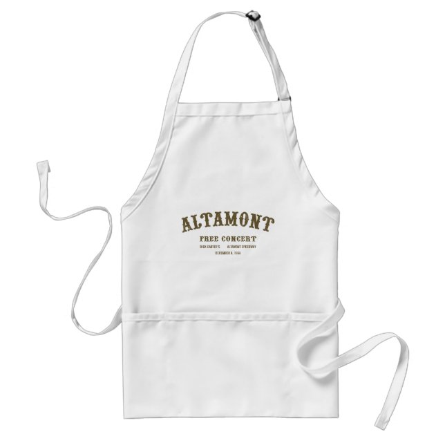 altamont free concert adult apron (Front)