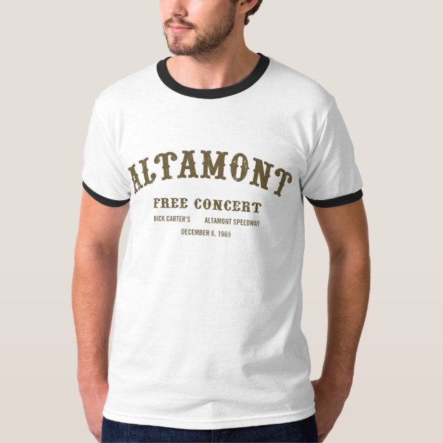 altamont free concert T-Shirt (Front)