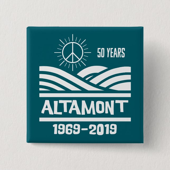 Altamont Speedway 1969-2019 50th Anniversary Button (Front)