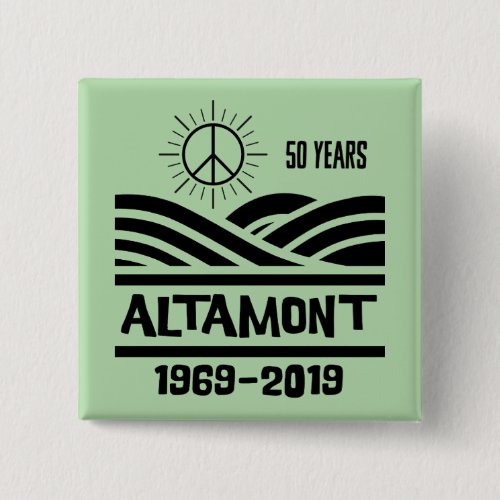 Altamont Speedway Free Concert 1969-2019 50th Anniversary Square Button