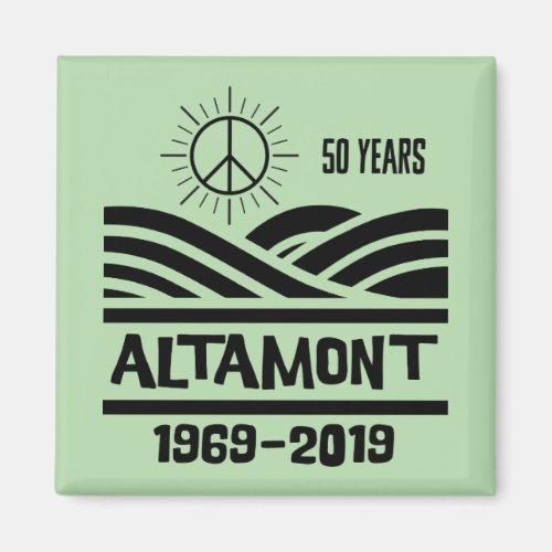 Altamont Speedway Free Concert 1969-2019 50th Anniversary Square Magnet