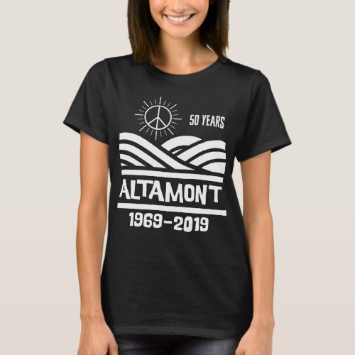 Altamont Speedway Free Concert 1969-2019 50th Anniversary T-Shirt