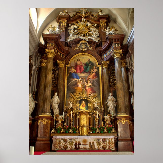 Altar Alserkirche Vienna Austria Poster (Front)