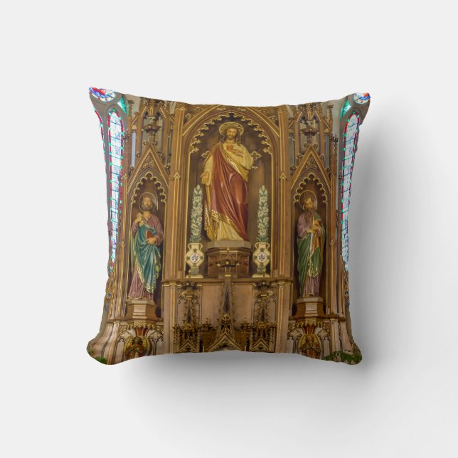 Altar At St Peter Throw Pillow (Front)