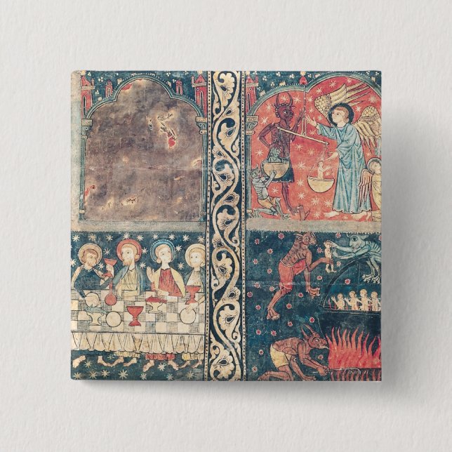 Altar frontal of St. Michael Pinback Button (Front)