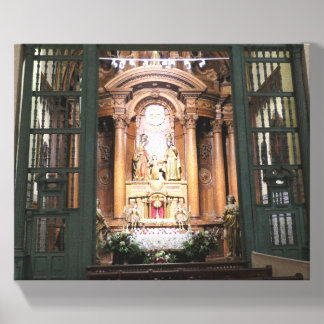 Altar In Lima Cathedral Canvas Photo Tile