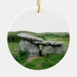 Altar Shaped Archeological Tomb Ireland Ceramic Ornament