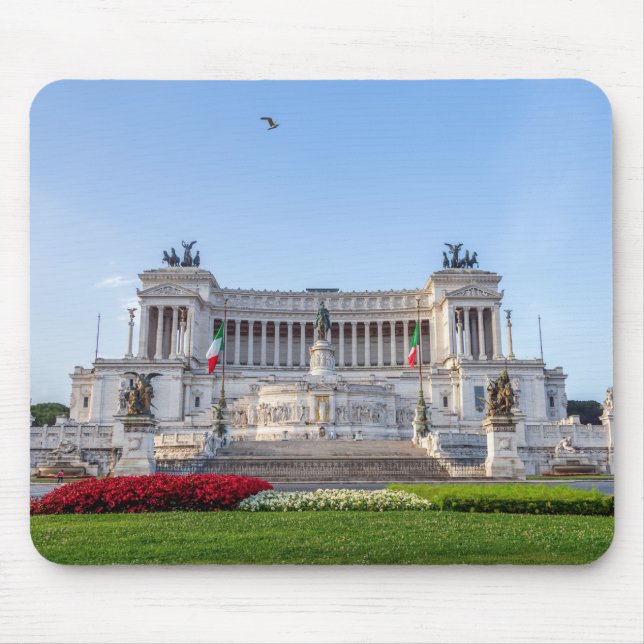 Altare della Patria at early morning - Rome, Italy Mouse Pad (Front)
