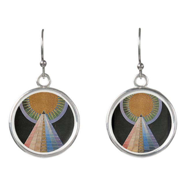 Altarpiece by Hilma af Klint Dangling Earrings (Front)