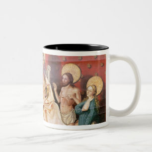 Altarpiece depicting Christ with St. Thomas Two-Tone Coffee Mug