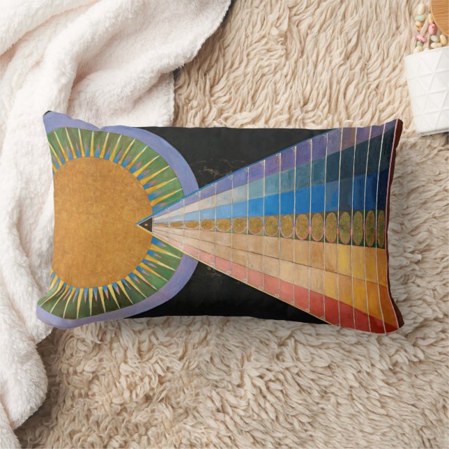 Altarpiece, Group X, No.1 by Hilma af Klint Lumbar Pillow (Blanket)