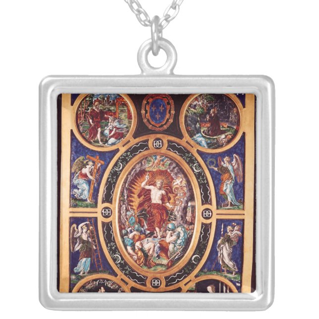 Altarpiece of Sainte-Chapelle Silver Plated Necklace (Front)