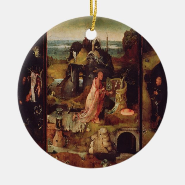 Altarpiece of the Hermits (oil on panel) Ceramic Ornament (Front)