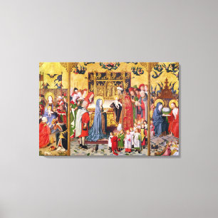 Altarpiece of the Seven Joys of the Virgin Canvas Print