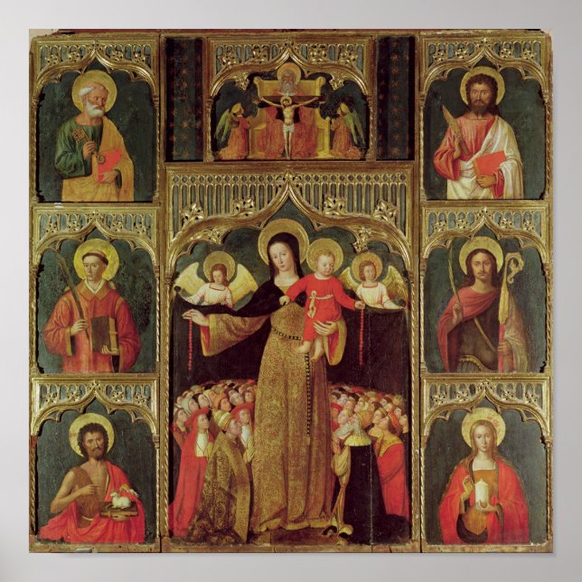 Altarpiece of the Virgin of the Rosary, c.1500 Poster (Front)