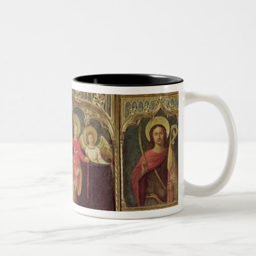 Altarpiece of the Virgin of the Rosary c1500 Two_Tone Coffee Mug