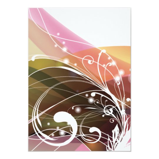 ALTCBWB CORAL BROWNS RETRO FLOWERS ABSTRACT RANDOM CARD