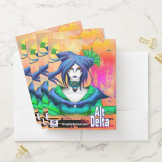 AltDelta - Kabuki Blue - Pocket Folder