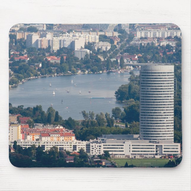 Alte Donau, Floridotower Mouse Pad (Front)