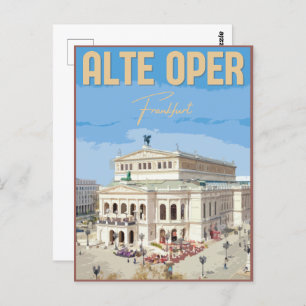 Alte Oper Frankfurt Old Opera House germany Postcard