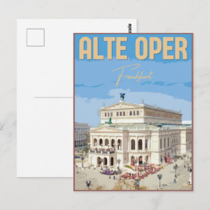 Alte Oper Frankfurt Old Opera House germany Postcard