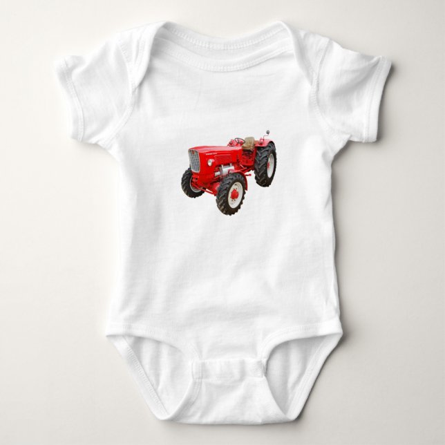 Alter Traktor Güldner G 75 AS Baby Bodysuit (Front)
