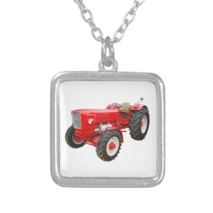 Alter Traktor Güldner G 75 AS Silver Plated Necklace