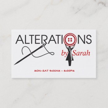 Alteration Business Card by olicheldesign at Zazzle