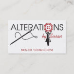 Alteration, Clothing, Tailor, Seamstress Business Card at Zazzle