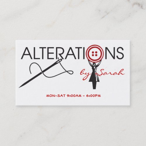 Alteration, Fashion, Business Card