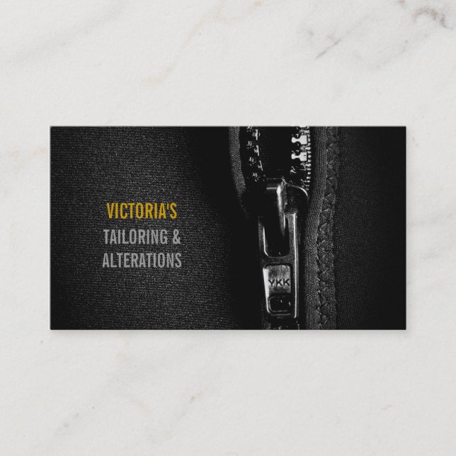Alteration, Tailor , Tailor, Seamstress Business Card (Front)