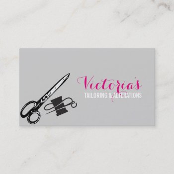 Alteration  Tailor   Tailor  Seamstress Business Card by ArtisticEye at Zazzle