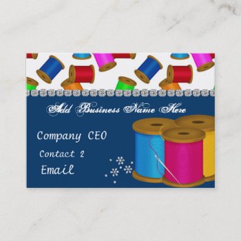 Alterations Bling Business Card by BusinessCardLounge at Zazzle