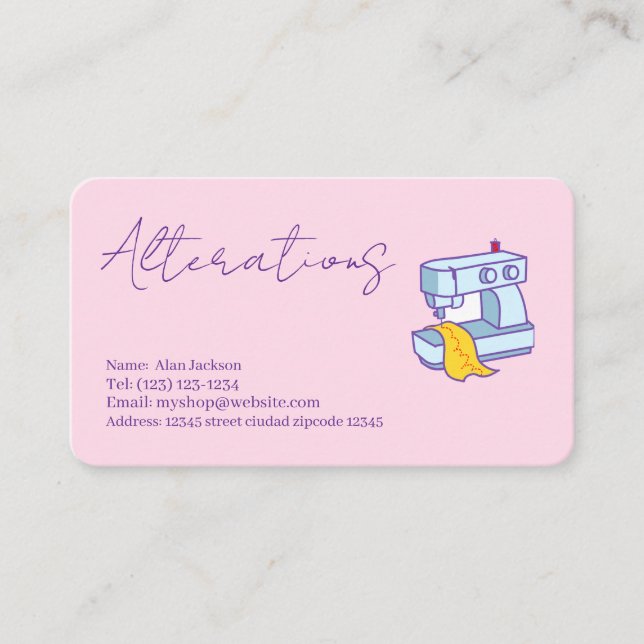 Alterations Business Card (Front)