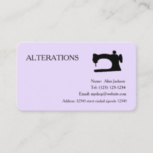 ALTERATIONS business cards