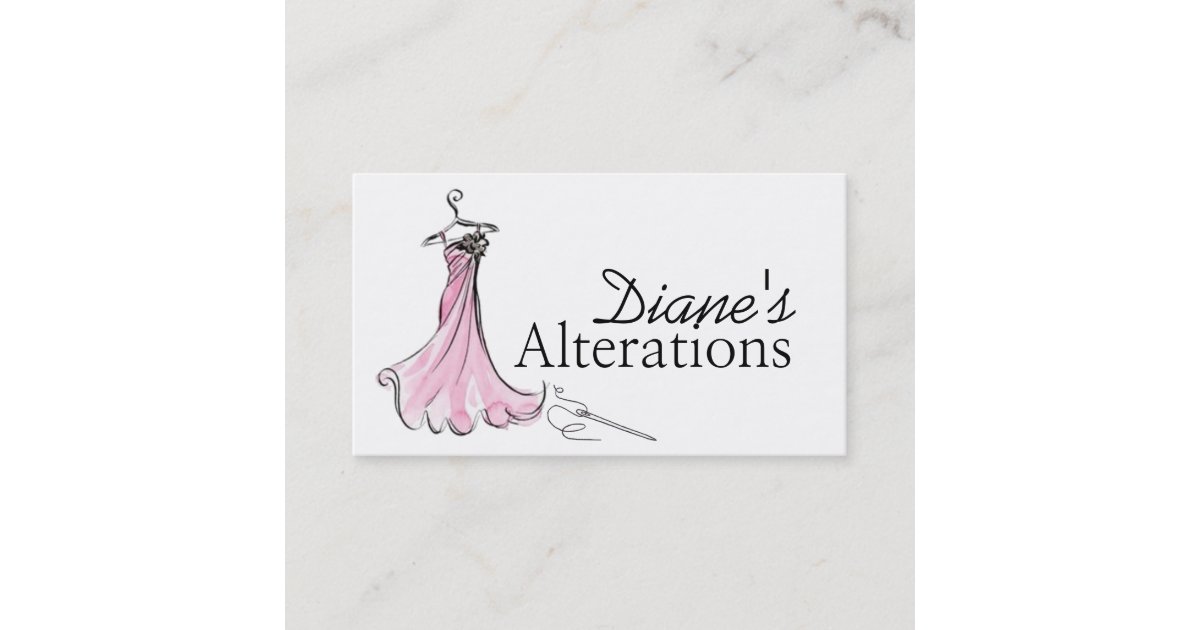 Alterations, Tailoring, Seamstress, Tailor Business Card Zazzle