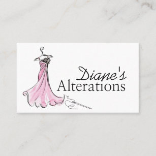 Alterations, Tailoring, Seamstress, Tailor Business Card