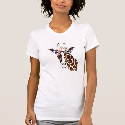 Altered Art Funky Giraffe Shirt