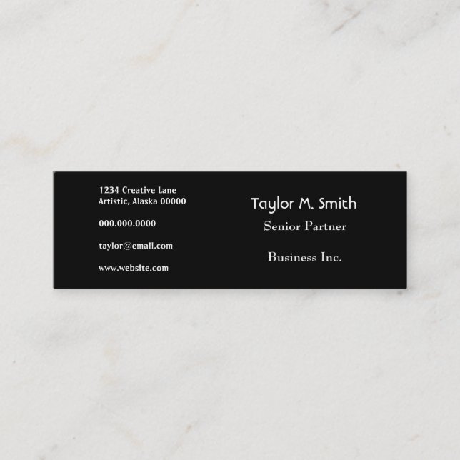 Altered Art Grunge Urban Deco Floral Flower Design Mini Business Card (Front)