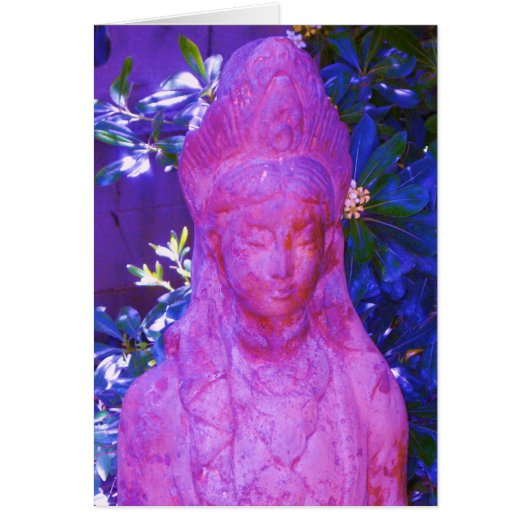 Altered Blue Quan Yin Statue Cards (Front)