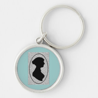 Altered Jane Ausetn silhouette Keychain