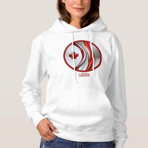 Altered Maple Leaf A Creative Canadian Twist Hoodie