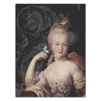 Altered Young Marie Antoinette Portrait Tissue Paper by WickedlyLovely at Zazzle