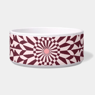 Alternate colour symmetrical pattern bowl