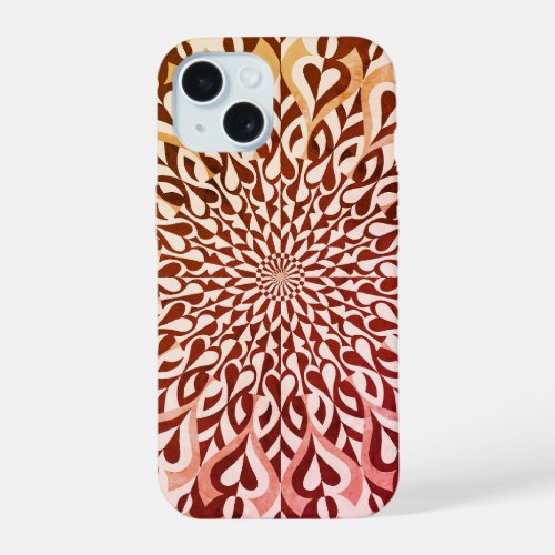 Alternate colour symmetrical pattern  iPhone 15 case