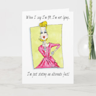 Alternate fact, alternative facts humor card