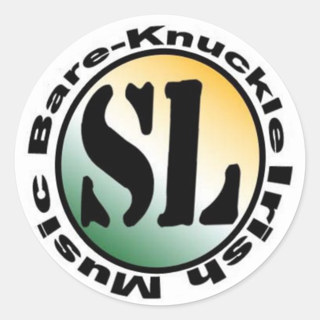 Alternate logo classic round sticker (Front)